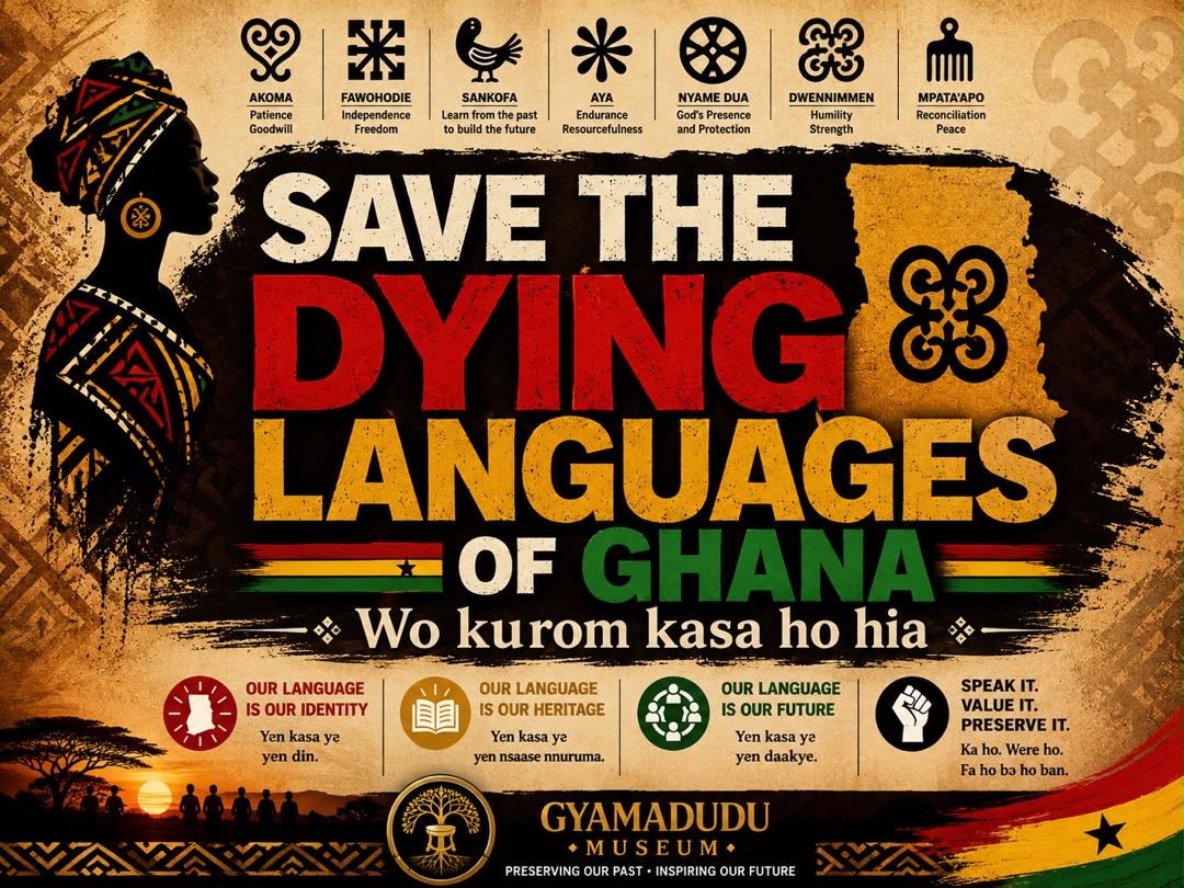 Cultural language preservation poster